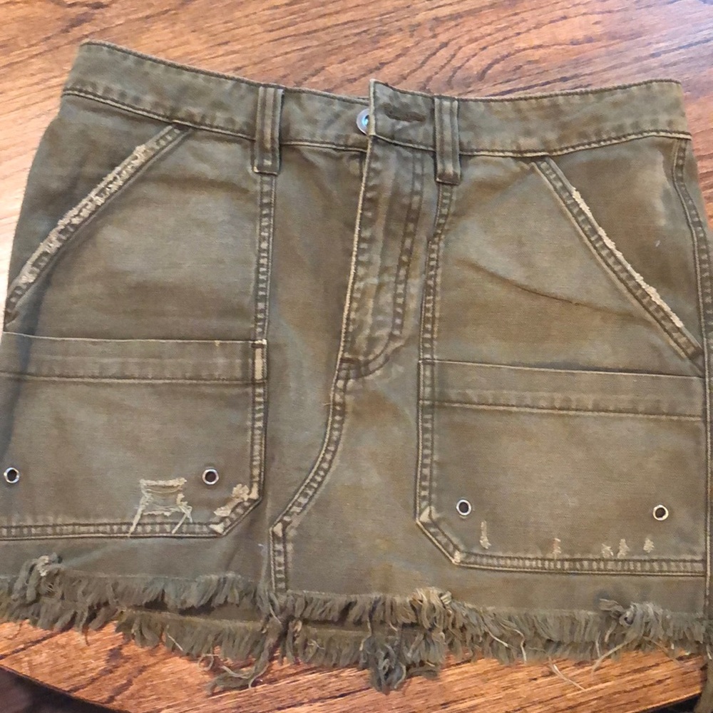 Free People green skirt size 28